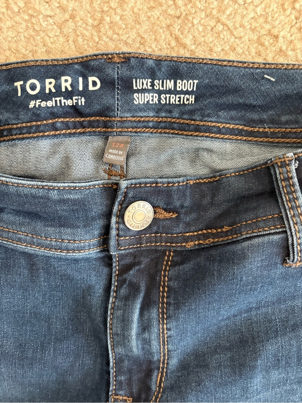 torrid Dark Blue Flare Jeans - Picture 2 of 6